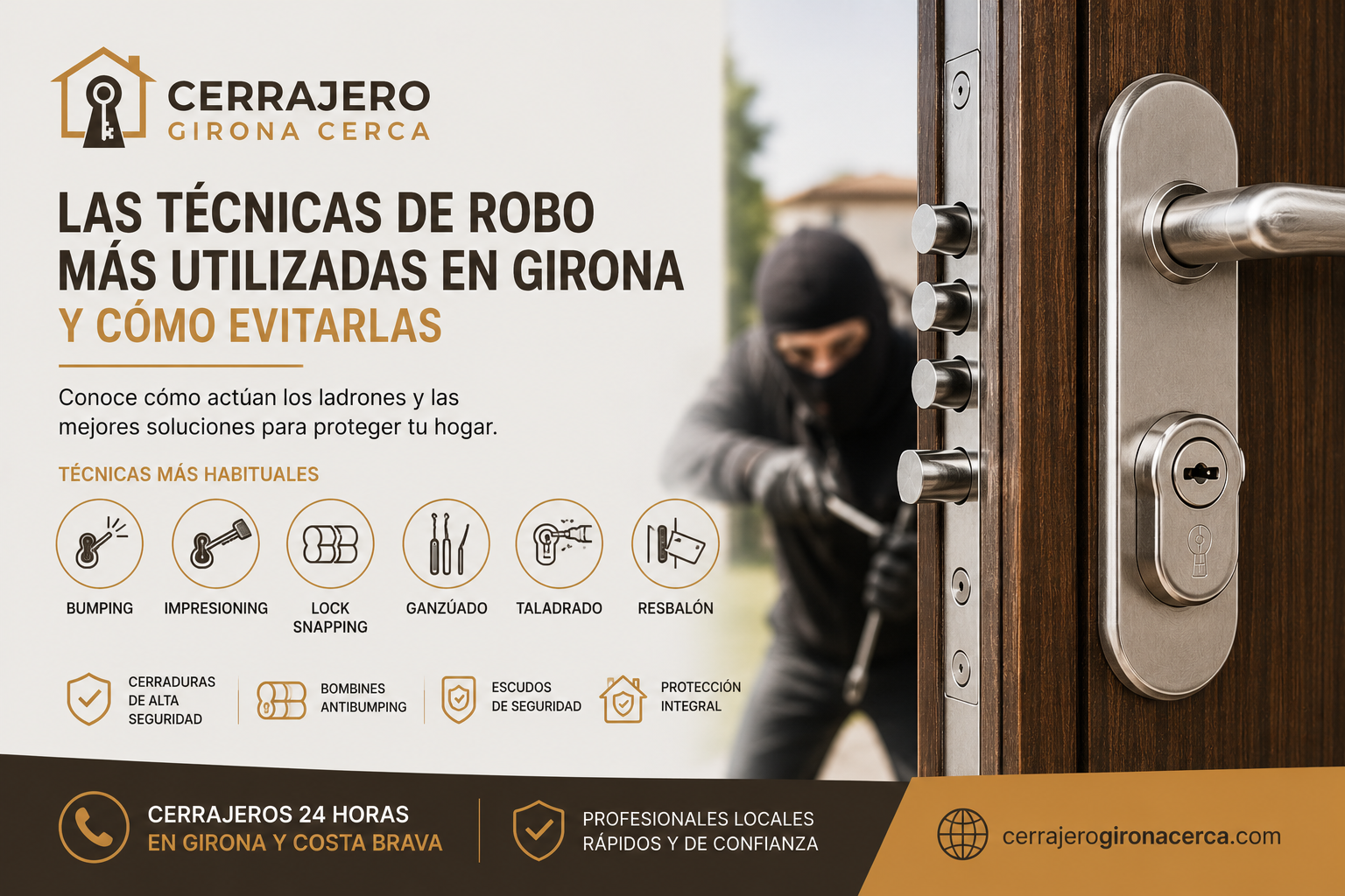 Evitar robos en girona y costa brava segunda residencia.